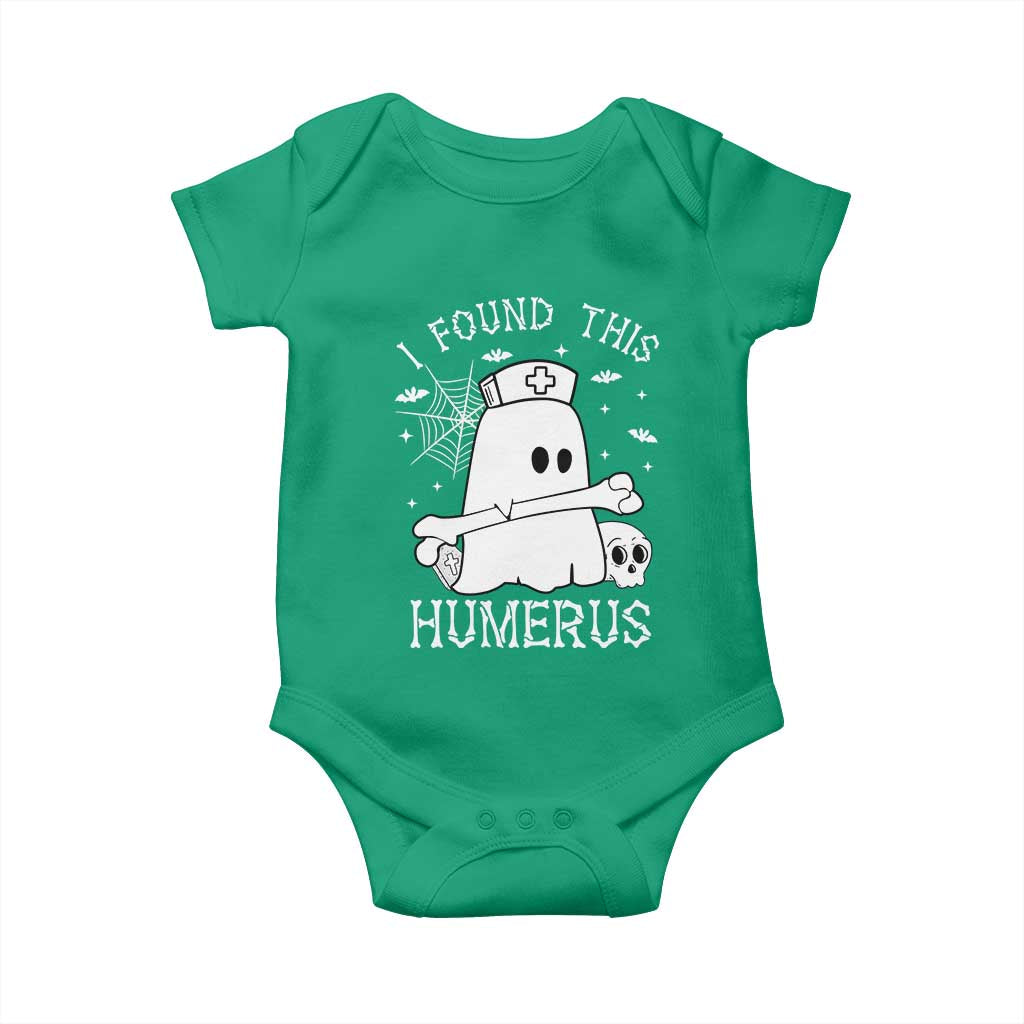 Cute Halloween Nurse I Found This Humerus Ghost Bone Pun Baby Onesie - Wonder Print Shop
