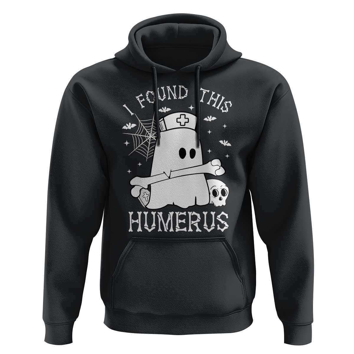 Cute Halloween Nurse I Found This Humerus Ghost Bone Pun Hoodie - Wonder Print Shop