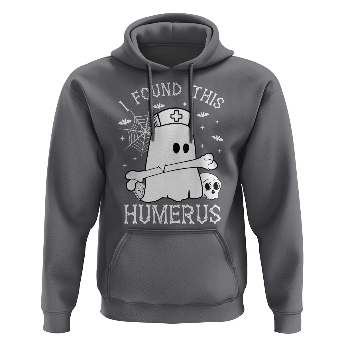 Cute Halloween Nurse I Found This Humerus Ghost Bone Pun Hoodie - Wonder Print Shop