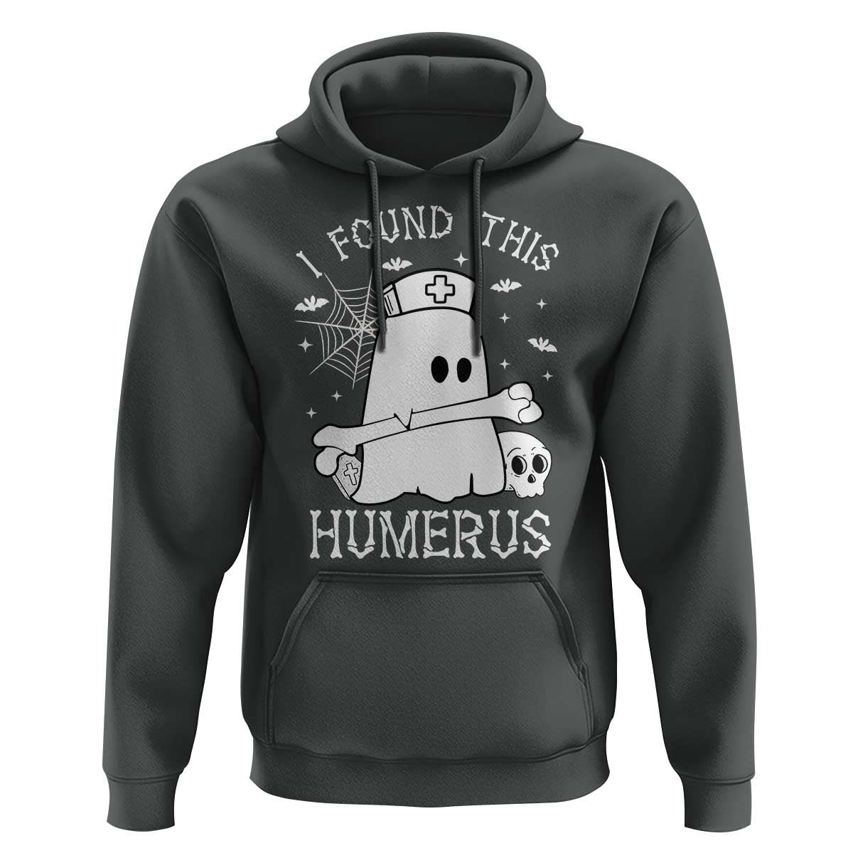 Cute Halloween Nurse I Found This Humerus Ghost Bone Pun Hoodie - Wonder Print Shop