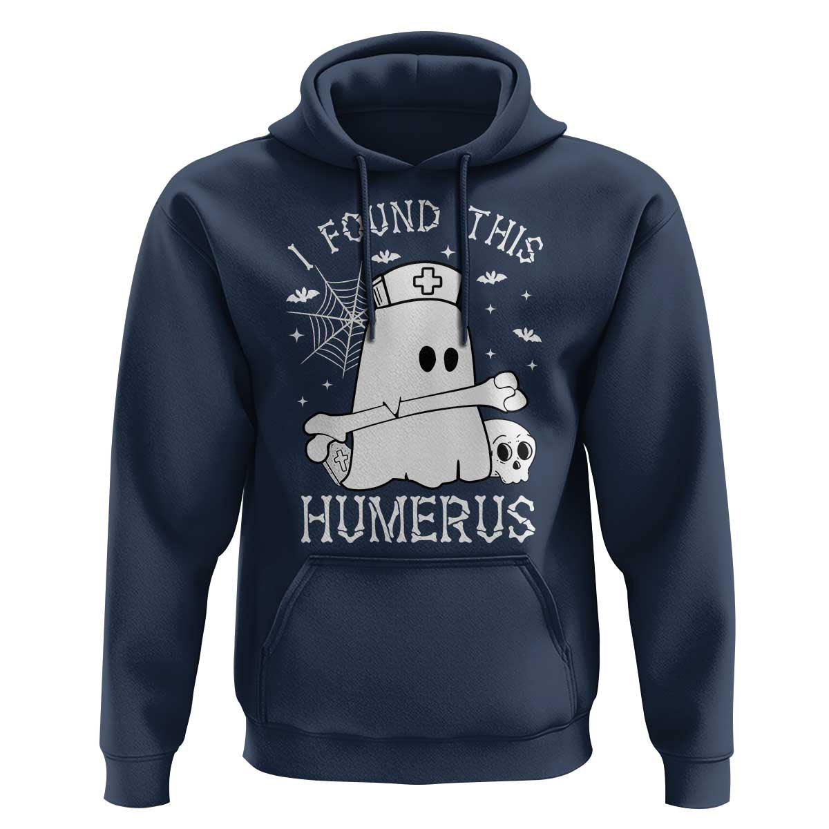 Cute Halloween Nurse I Found This Humerus Ghost Bone Pun Hoodie - Wonder Print Shop