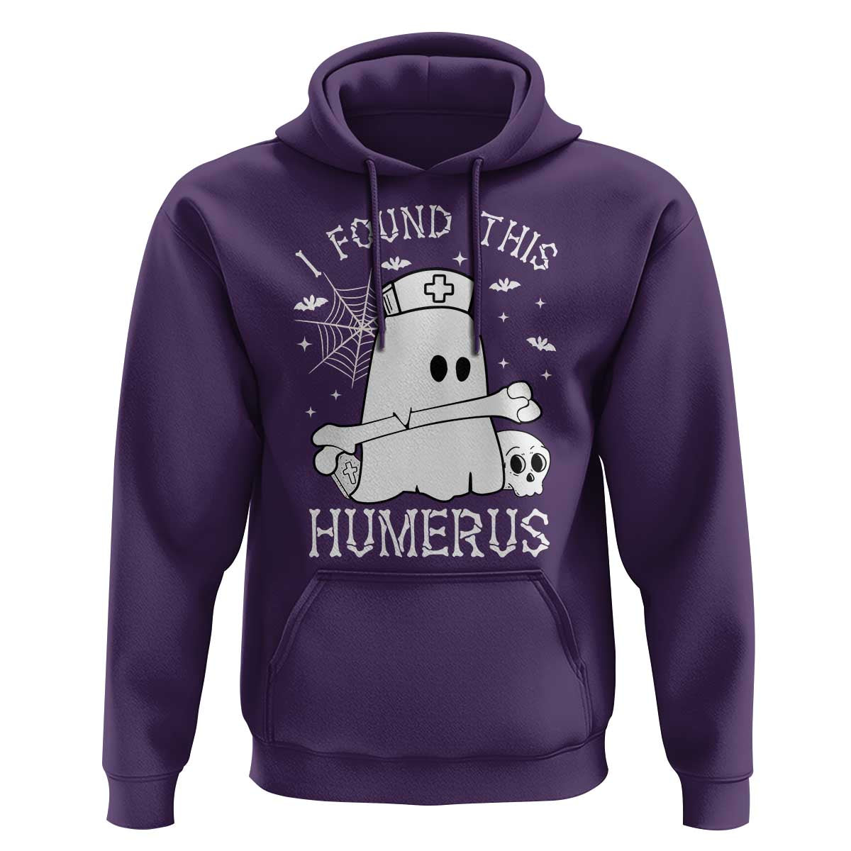 Cute Halloween Nurse I Found This Humerus Ghost Bone Pun Hoodie - Wonder Print Shop