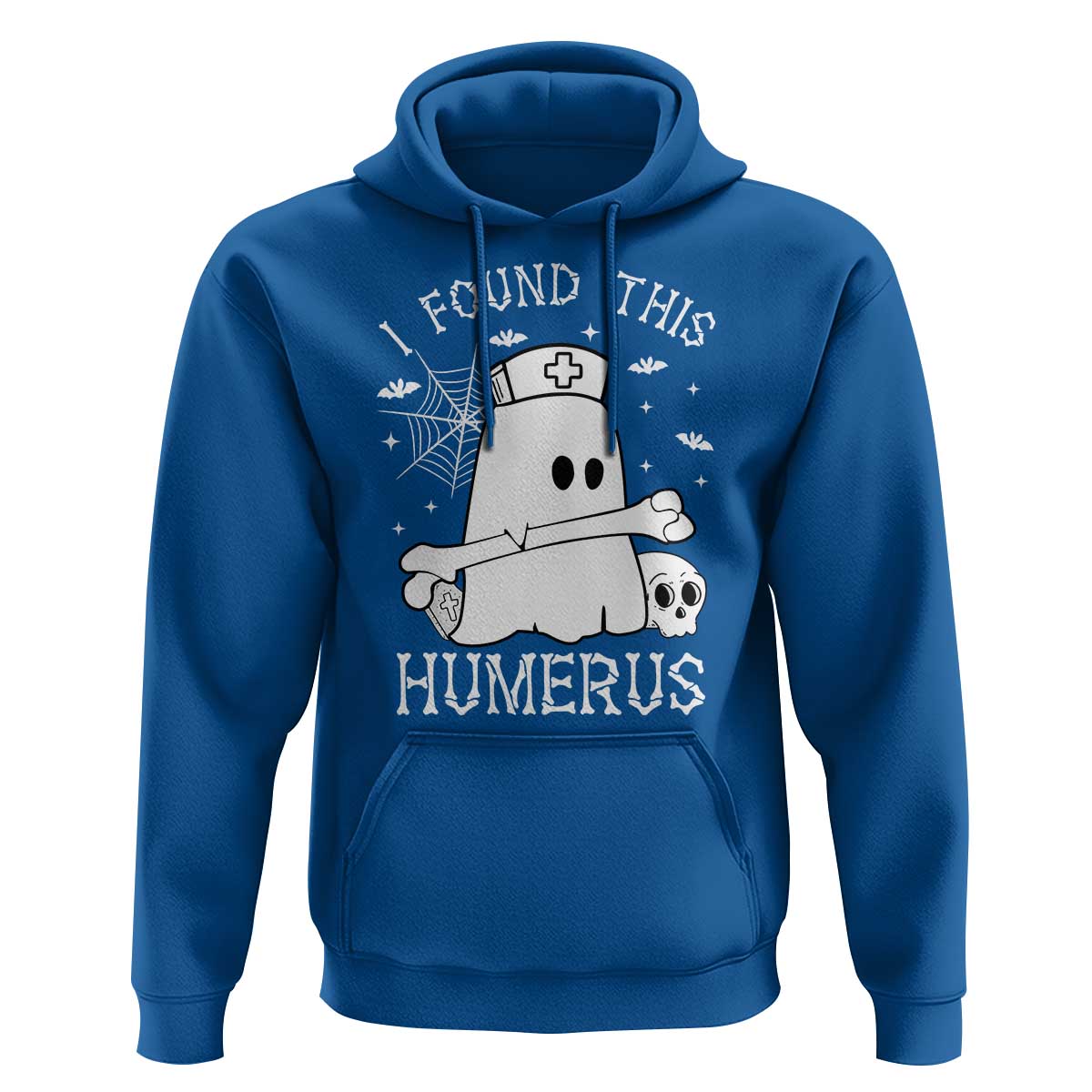 Cute Halloween Nurse I Found This Humerus Ghost Bone Pun Hoodie - Wonder Print Shop