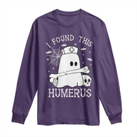 Cute Halloween Nurse I Found This Humerus Ghost Bone Pun Long Sleeve Shirt - Wonder Print Shop