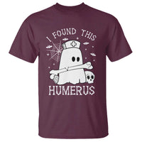 Cute Halloween Nurse I Found This Humerus Ghost Bone Pun T Shirt - Wonder Print Shop
