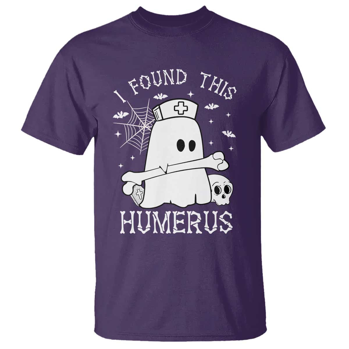 Cute Halloween Nurse I Found This Humerus Ghost Bone Pun T Shirt - Wonder Print Shop