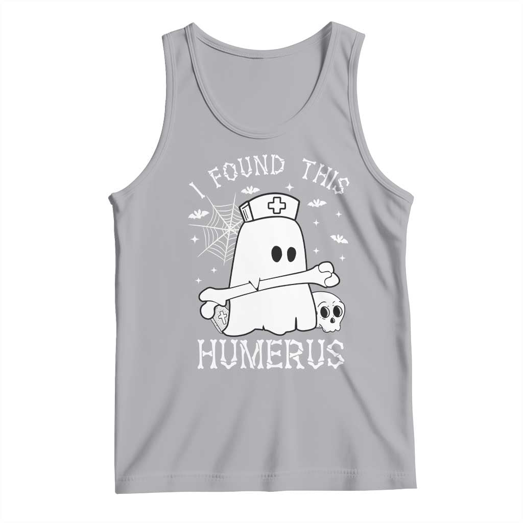 Cute Halloween Nurse I Found This Humerus Ghost Bone Pun Tank Top - Wonder Print Shop