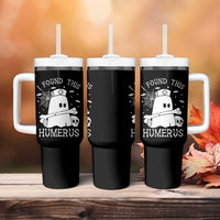 Cute Halloween Nurse I Found This Humerus Ghost Bone Pun Tumbler With Handle