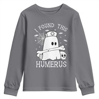 Cute Halloween Nurse I Found This Humerus Ghost Bone Pun Youth Sweatshirt - Wonder Print Shop