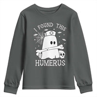 Cute Halloween Nurse I Found This Humerus Ghost Bone Pun Youth Sweatshirt - Wonder Print Shop