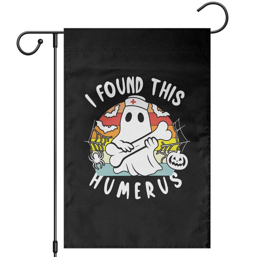 Halloween Ghost Nurse Garden Flag I Found This Humerus Bone Pun - Wonder Print Shop
