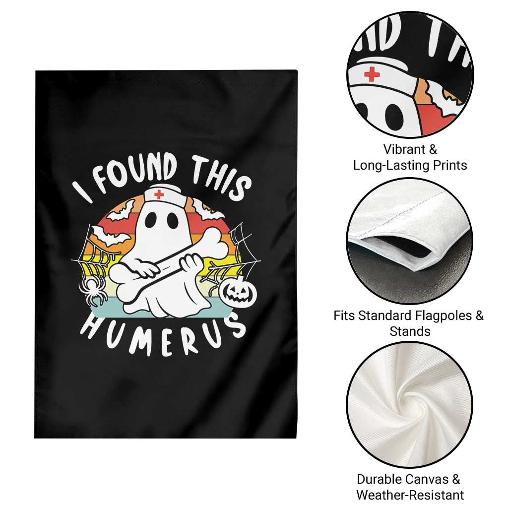 Halloween Ghost Nurse Garden Flag I Found This Humerus Bone Pun - Wonder Print Shop