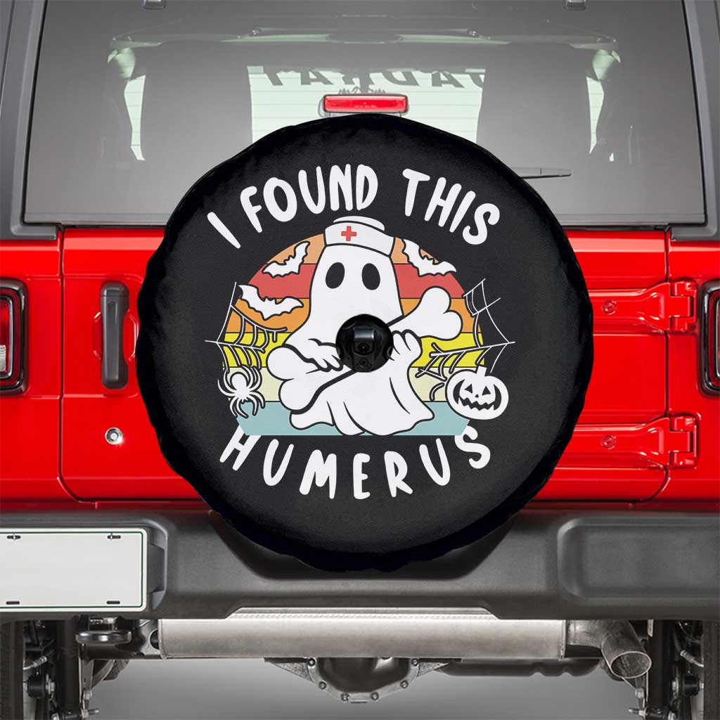 Halloween Ghost Nurse Spare Tire Cover I Found This Humerus Bone Pun - Wonder Print Shop