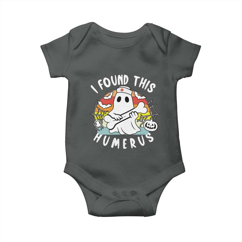Halloween Ghost Nurse Baby Onesie I Found This Humerus Bone Pun - Wonder Print Shop