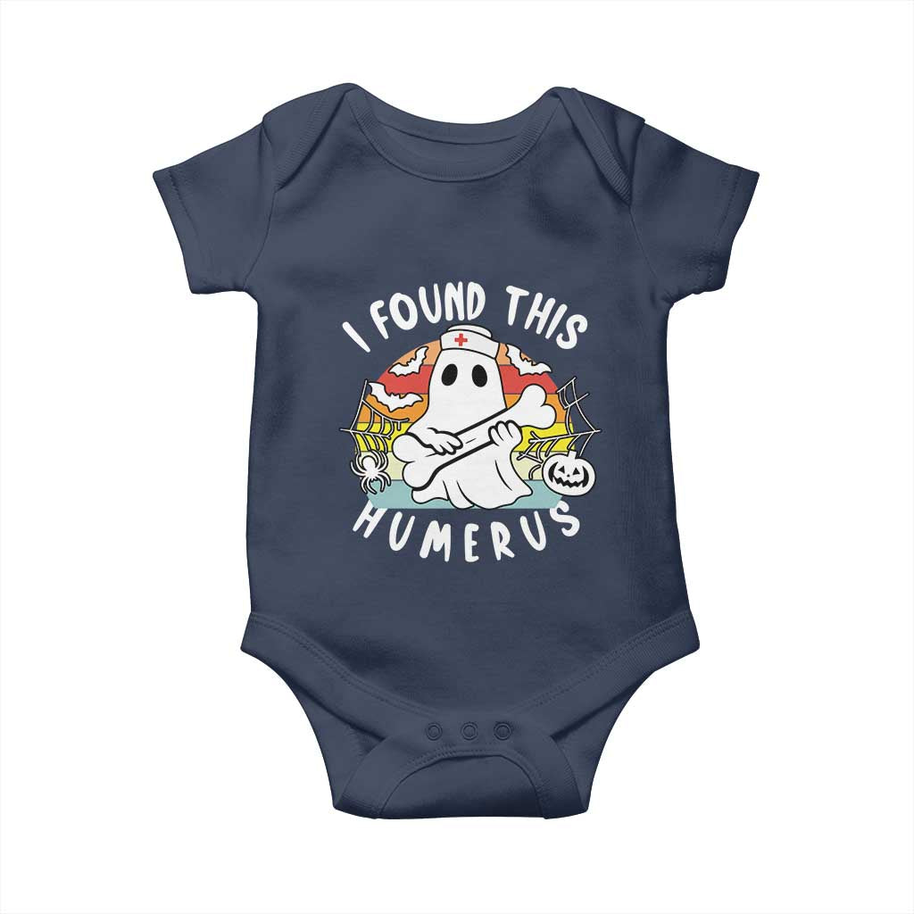 Halloween Ghost Nurse Baby Onesie I Found This Humerus Bone Pun - Wonder Print Shop