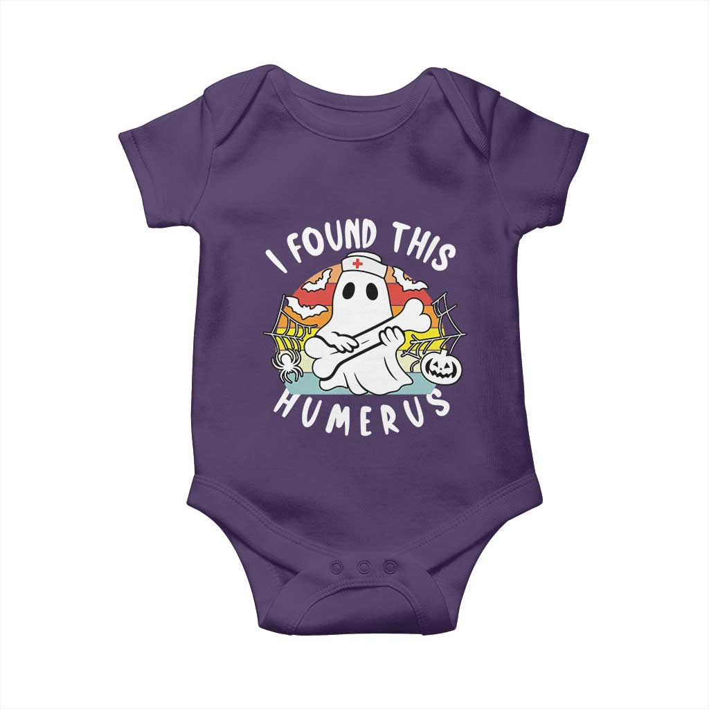 Halloween Ghost Nurse Baby Onesie I Found This Humerus Bone Pun - Wonder Print Shop