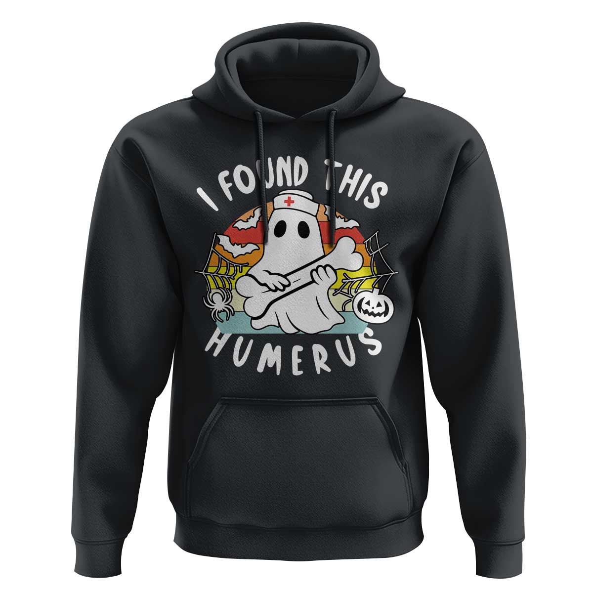 Halloween Ghost Nurse Hoodie I Found This Humerus Bone Pun - Wonder Print Shop
