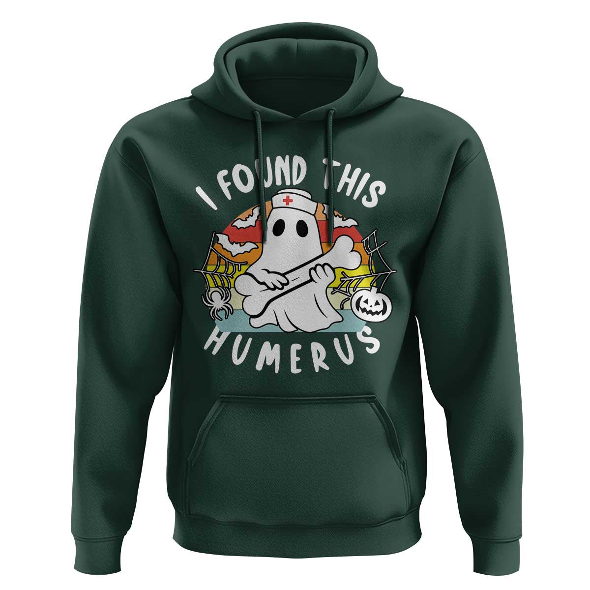 Halloween Ghost Nurse Hoodie I Found This Humerus Bone Pun - Wonder Print Shop