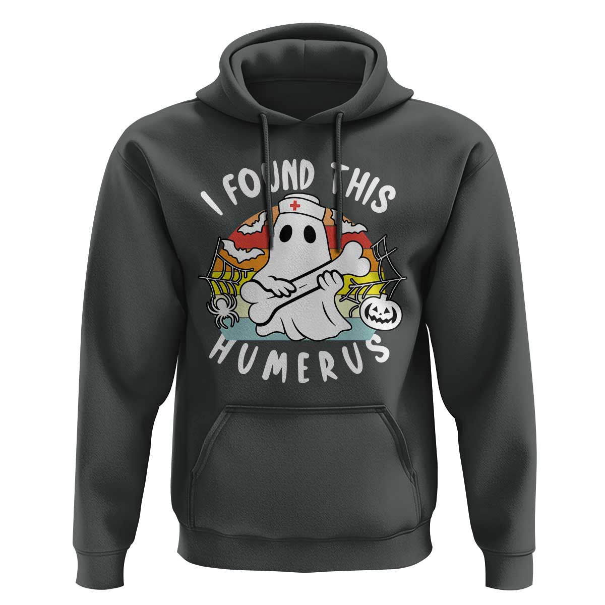 Halloween Ghost Nurse Hoodie I Found This Humerus Bone Pun - Wonder Print Shop