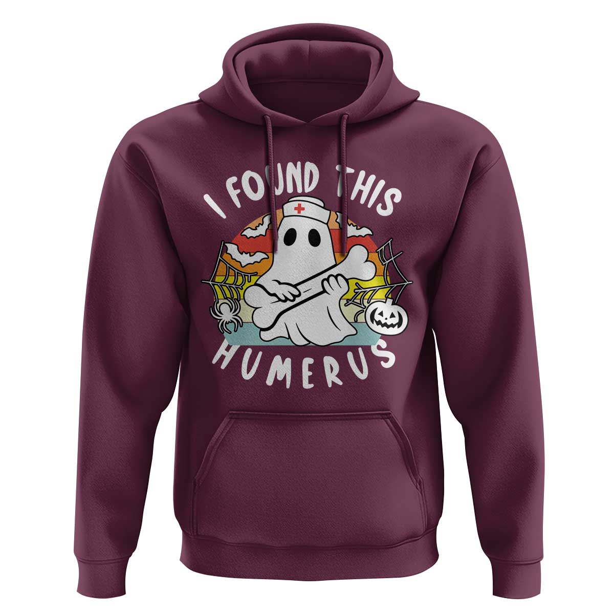 Halloween Ghost Nurse Hoodie I Found This Humerus Bone Pun - Wonder Print Shop