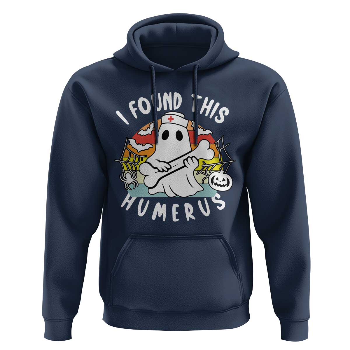 Halloween Ghost Nurse Hoodie I Found This Humerus Bone Pun - Wonder Print Shop