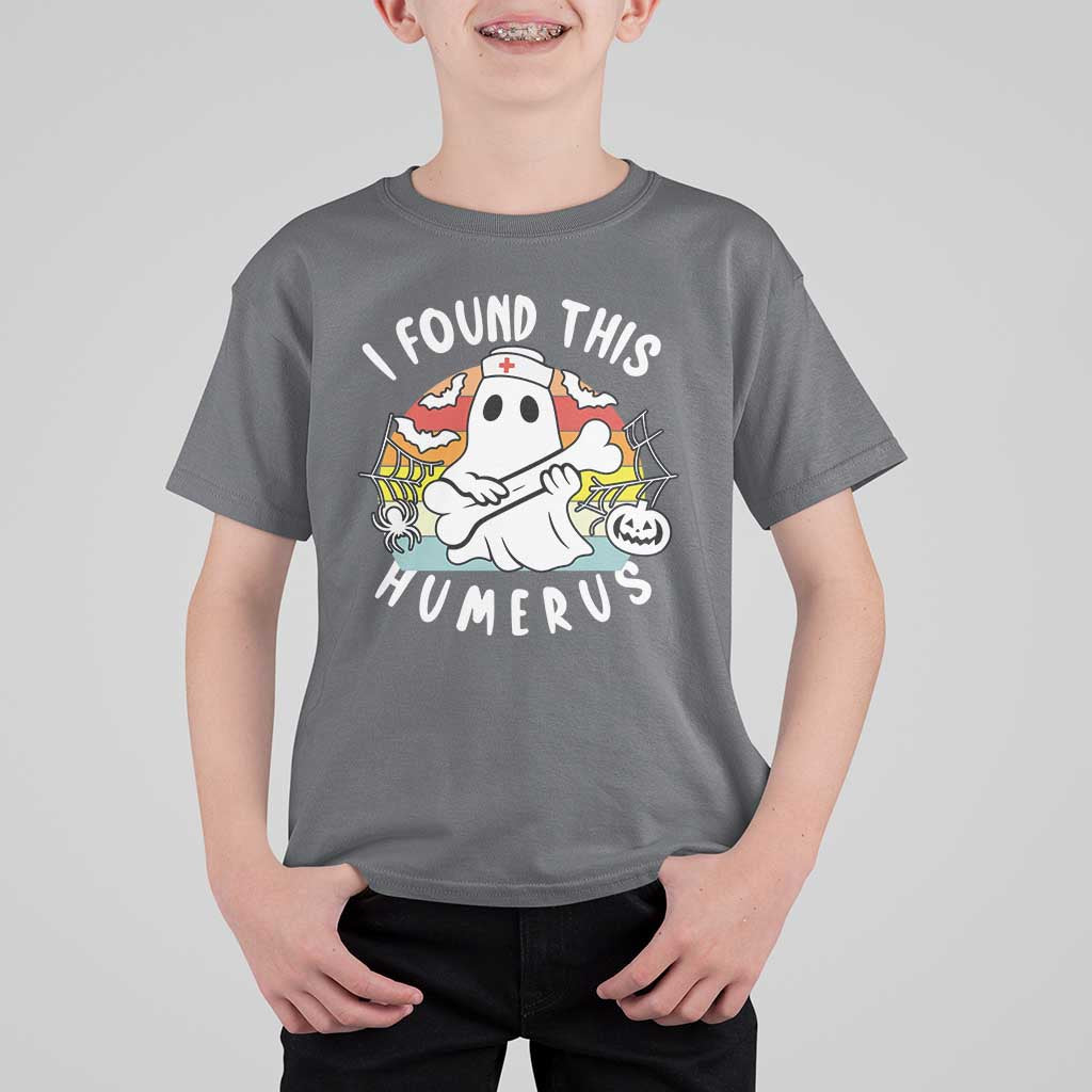 Halloween Ghost Nurse T Shirt For Kid I Found This Humerus Bone Pun - Wonder Print Shop