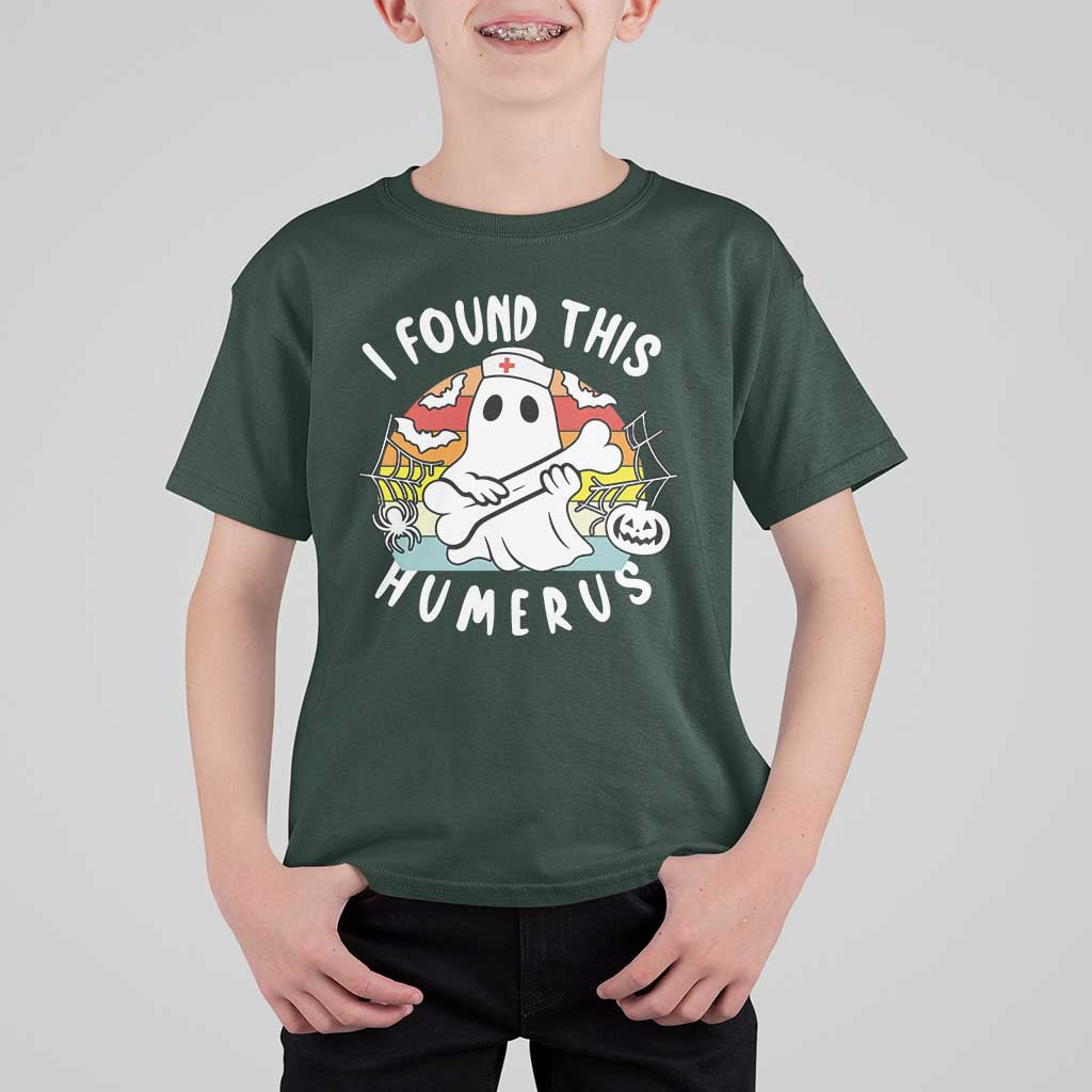 Halloween Ghost Nurse T Shirt For Kid I Found This Humerus Bone Pun - Wonder Print Shop