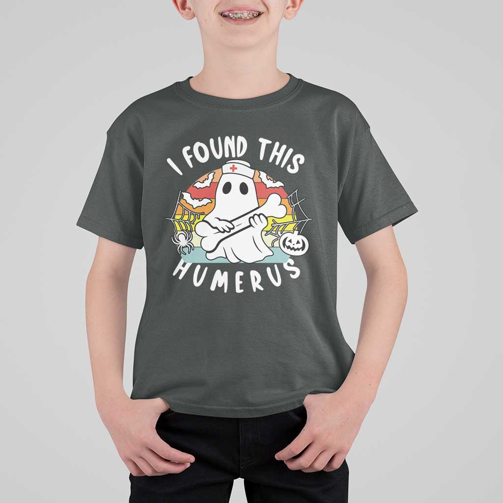 Halloween Ghost Nurse T Shirt For Kid I Found This Humerus Bone Pun - Wonder Print Shop