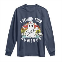 Halloween Ghost Nurse Long Sleeve Shirt I Found This Humerus Bone Pun - Wonder Print Shop