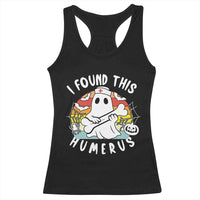 Halloween Ghost Nurse Racerback Tank Top I Found This Humerus Bone Pun - Wonder Print Shop
