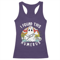 Halloween Ghost Nurse Racerback Tank Top I Found This Humerus Bone Pun - Wonder Print Shop