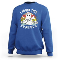 Halloween Ghost Nurse Sweatshirt I Found This Humerus Bone Pun - Wonder Print Shop