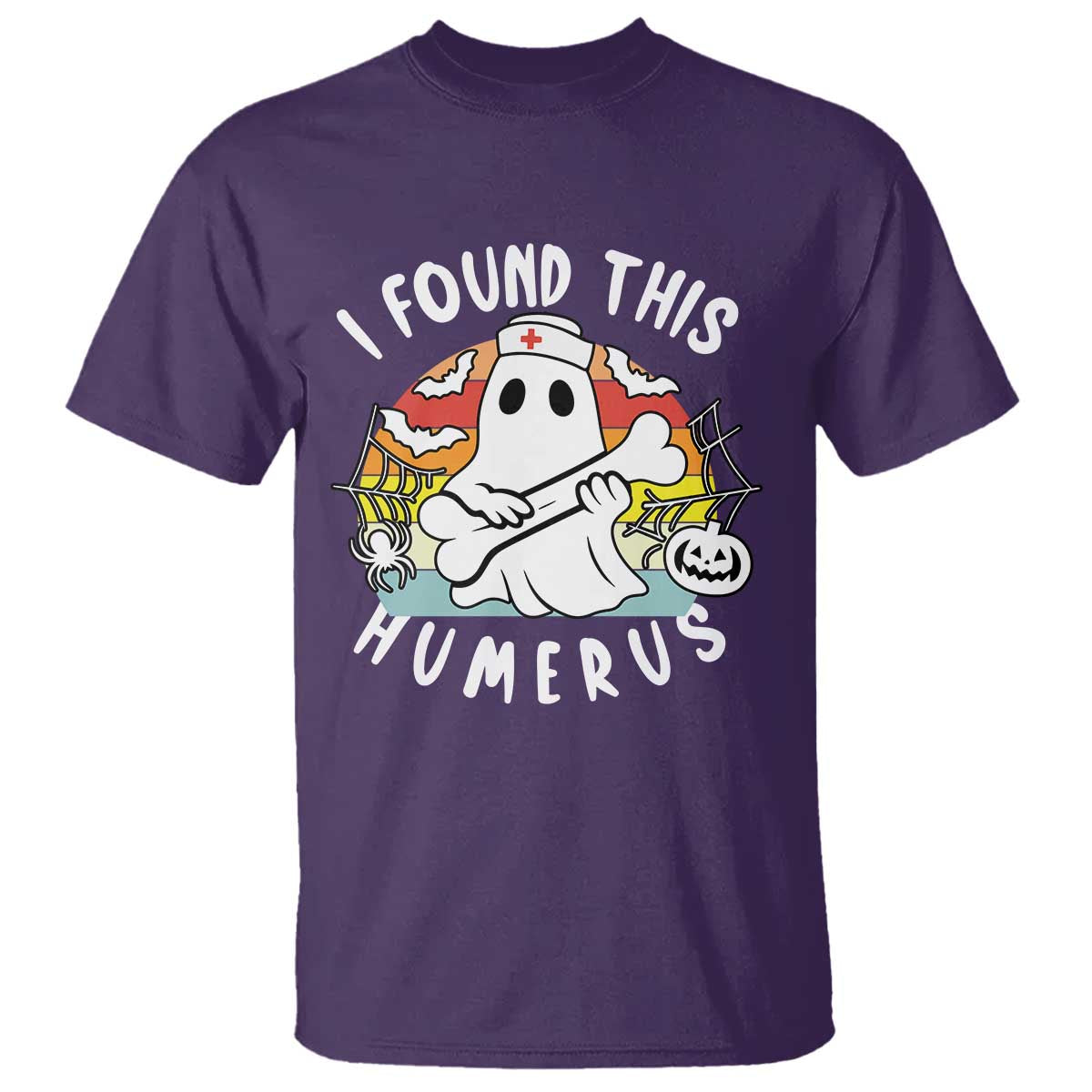 Halloween Ghost Nurse T Shirt I Found This Humerus Bone Pun - Wonder Print Shop