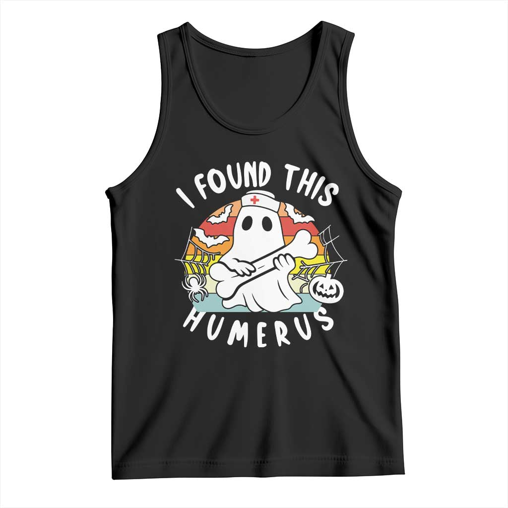 Halloween Ghost Nurse Tank Top I Found This Humerus Bone Pun - Wonder Print Shop