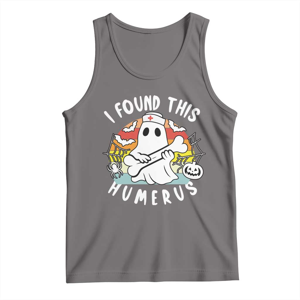 Halloween Ghost Nurse Tank Top I Found This Humerus Bone Pun - Wonder Print Shop