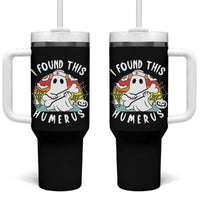 Halloween Ghost Nurse Tumbler With Handle I Found This Humerus Bone Pun