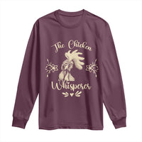 Funny Chicken Lover Gift Long Sleeve Shirt The Chicken Whisperer - Wonder Print Shop