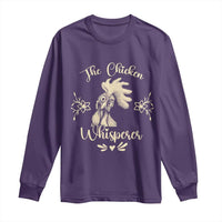 Funny Chicken Lover Gift Long Sleeve Shirt The Chicken Whisperer - Wonder Print Shop