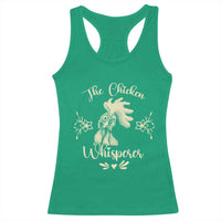 Funny Chicken Lover Gift Racerback Tank Top The Chicken Whisperer - Wonder Print Shop