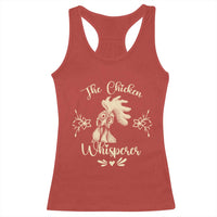 Funny Chicken Lover Gift Racerback Tank Top The Chicken Whisperer - Wonder Print Shop