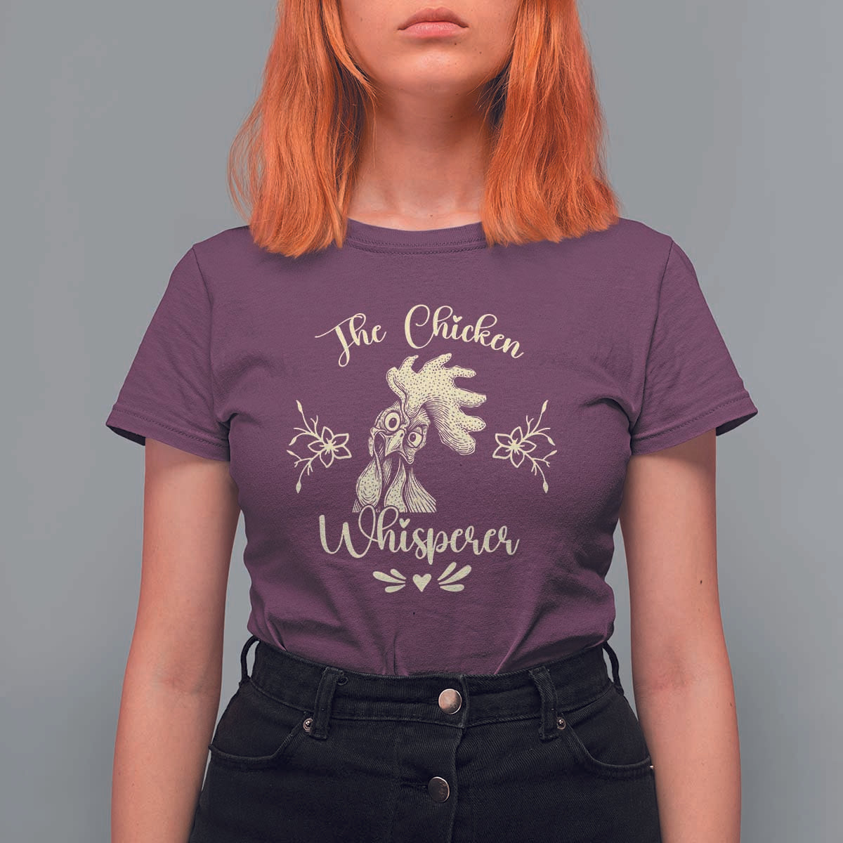 Funny Chicken Lover Gift T Shirt For Women The Chicken Whisperer - Wonder Print Shop