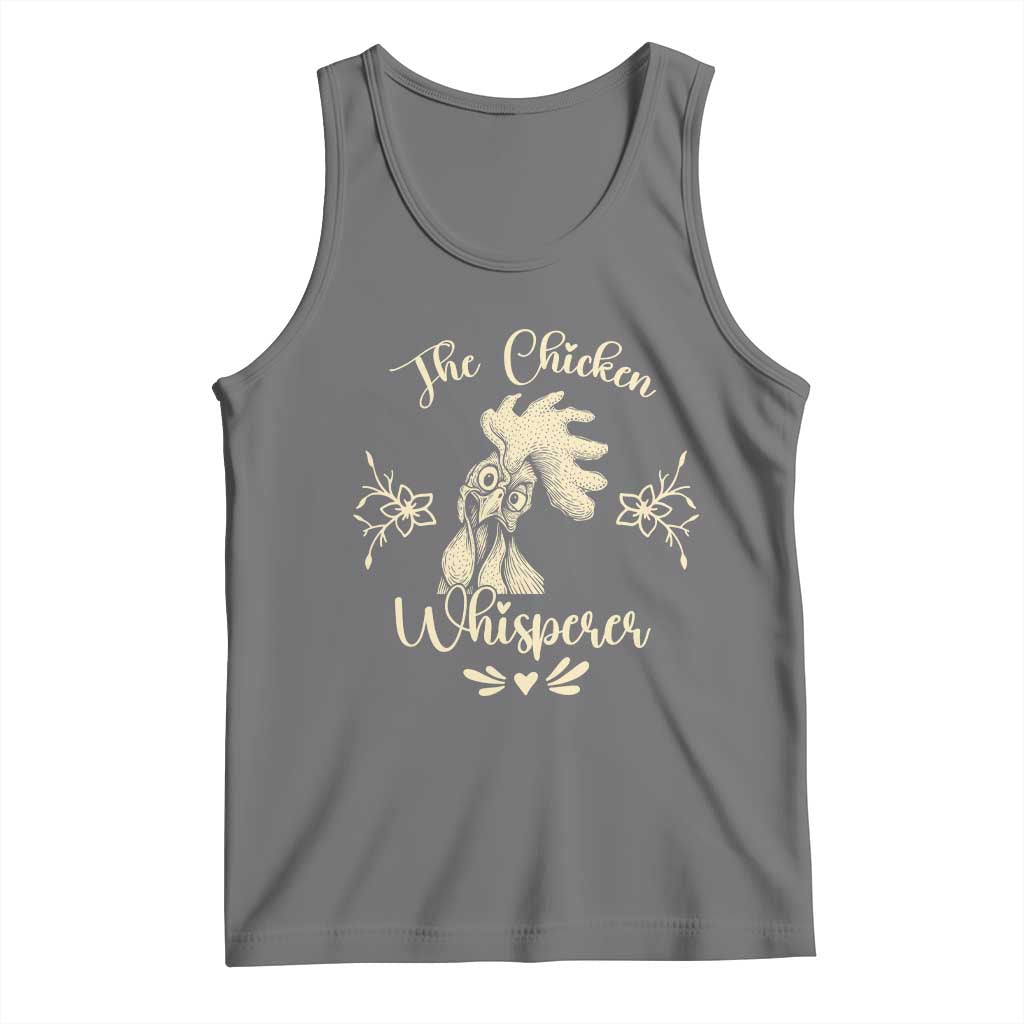 Funny Chicken Lover Gift Tank Top The Chicken Whisperer - Wonder Print Shop