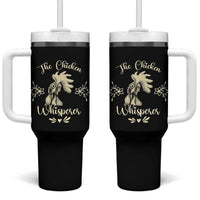 Funny Chicken Lover Gift Tumbler With Handle The Chicken Whisperer