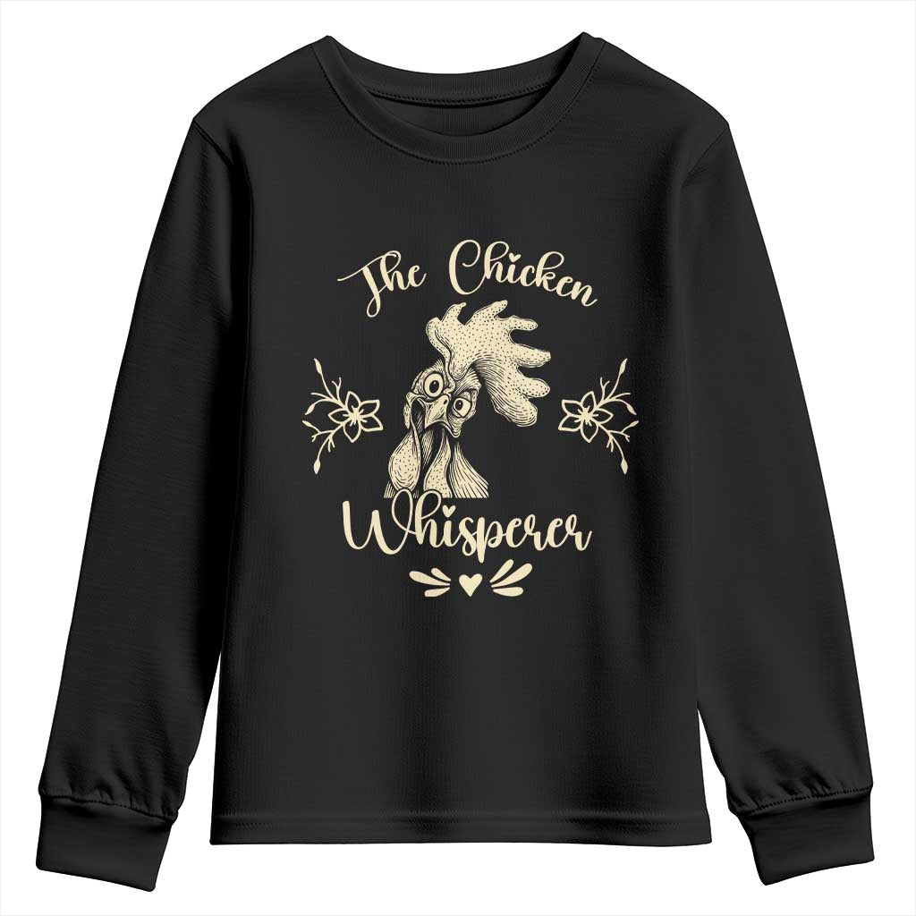 Funny Chicken Lover Gift Youth Sweatshirt The Chicken Whisperer - Wonder Print Shop