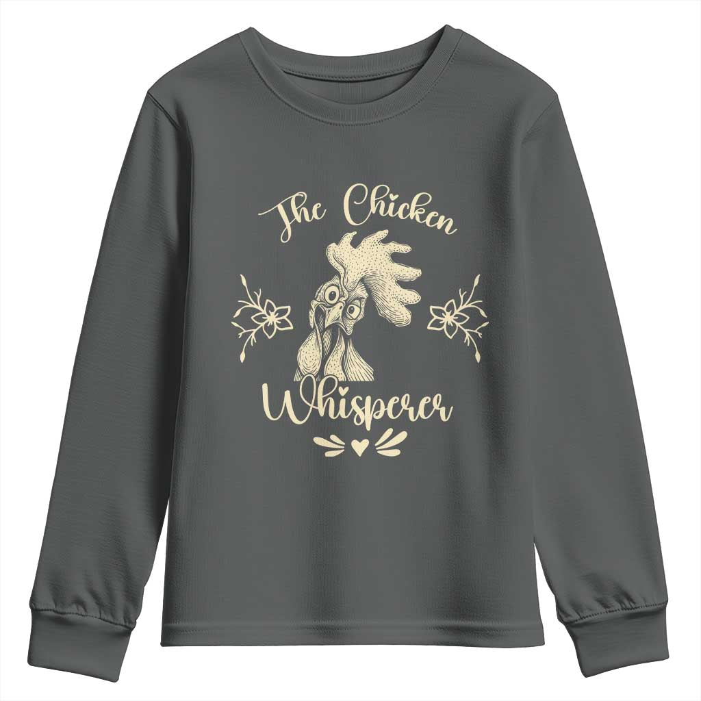 Funny Chicken Lover Gift Youth Sweatshirt The Chicken Whisperer - Wonder Print Shop