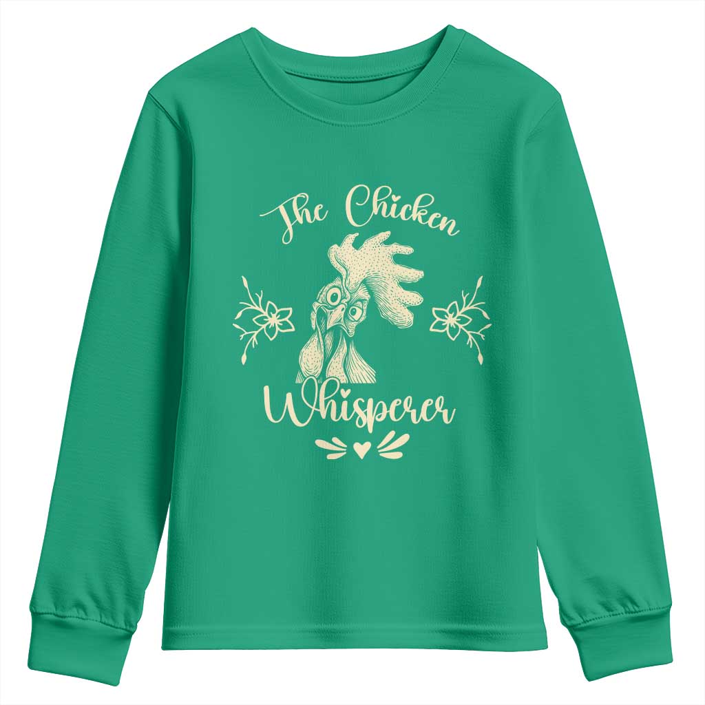 Funny Chicken Lover Gift Youth Sweatshirt The Chicken Whisperer - Wonder Print Shop