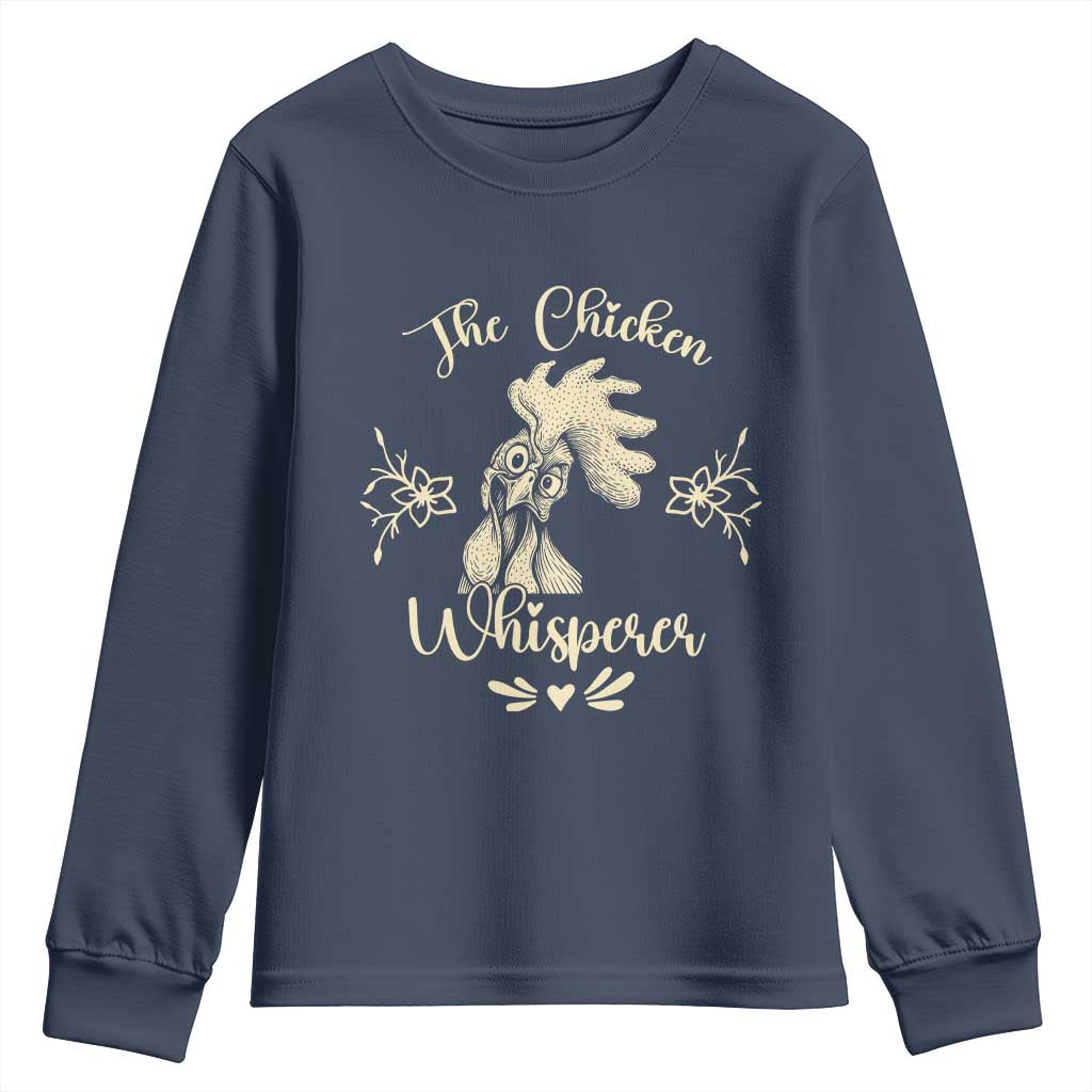 Funny Chicken Lover Gift Youth Sweatshirt The Chicken Whisperer - Wonder Print Shop