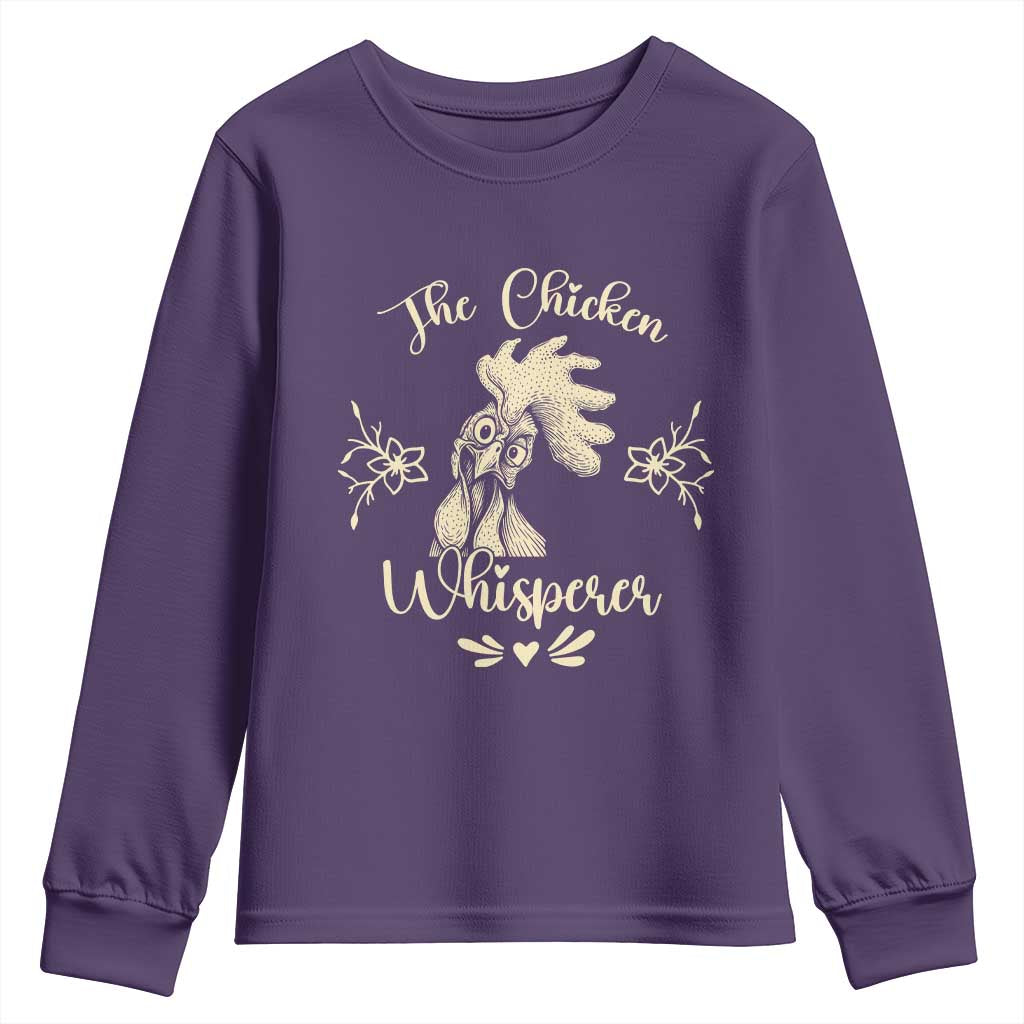 Funny Chicken Lover Gift Youth Sweatshirt The Chicken Whisperer - Wonder Print Shop