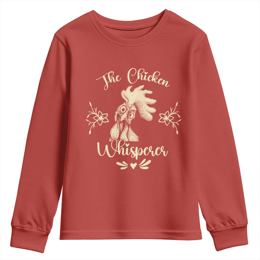Funny Chicken Lover Gift Youth Sweatshirt The Chicken Whisperer - Wonder Print Shop