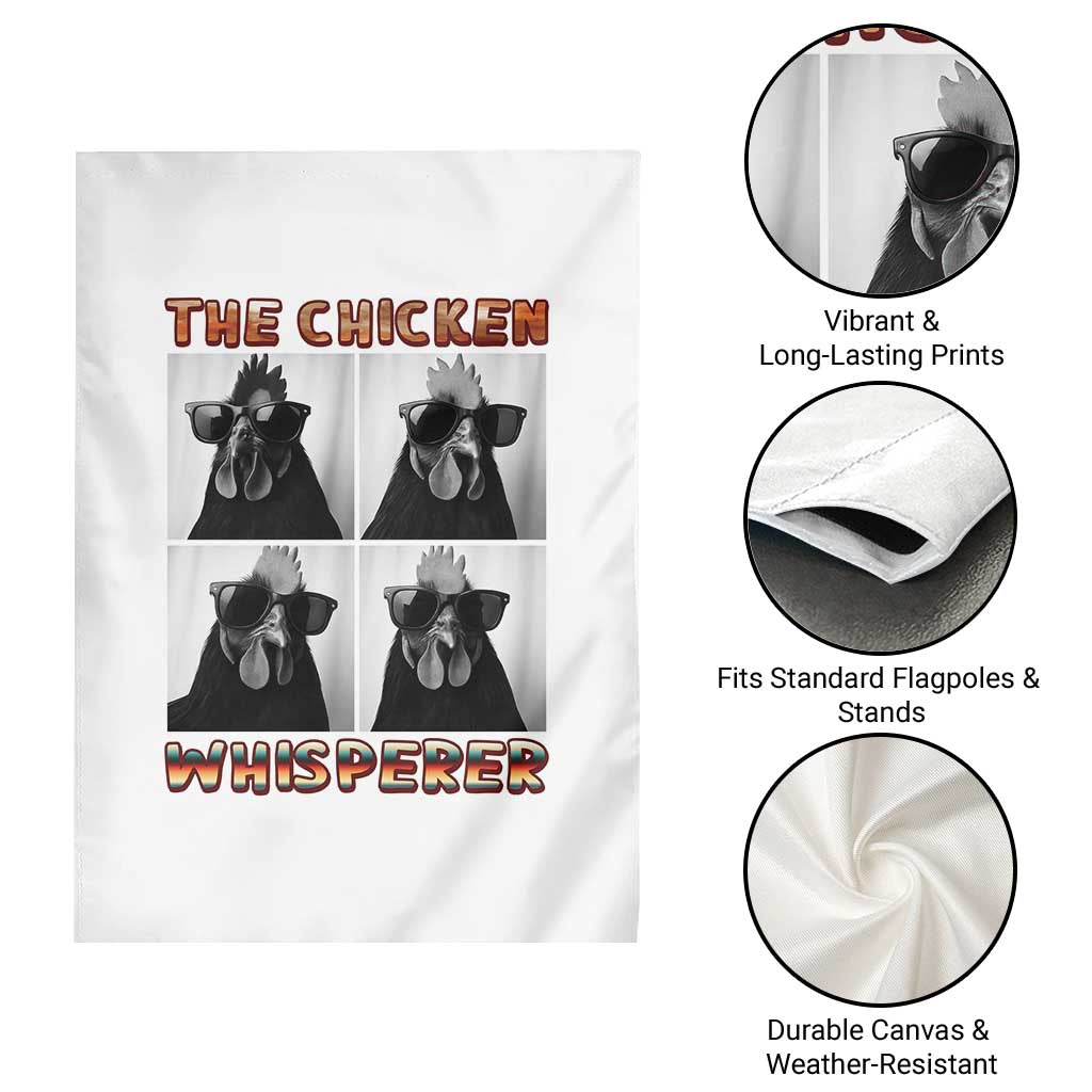 Funny Farm Animal Gift Garden Flag The Chicken Whisperer - Wonder Print Shop